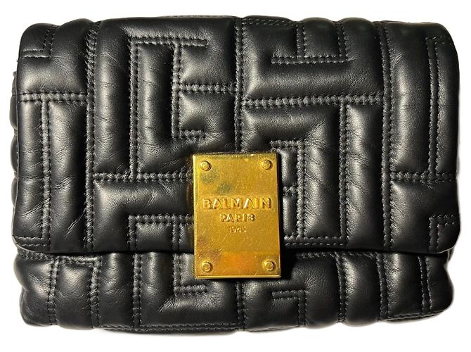 Mini sac Balmain 1945 Noir