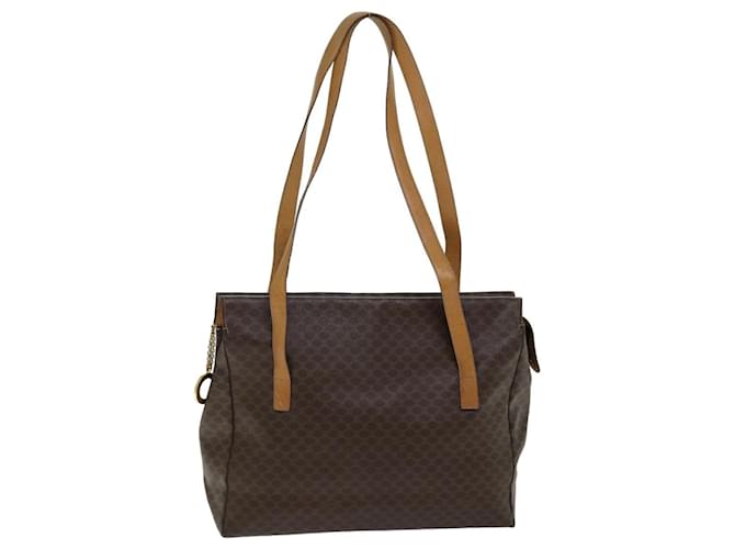 Céline CELINE Macadam Canvas Tote Bag PVC Brown Auth 74659  ref.1407908