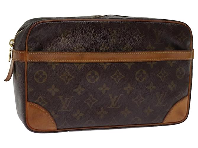 Louis Vuitton Monogram Compiegne 28 Clutch Bag M51845 LV Auth 76039 Cloth  ref.1407913