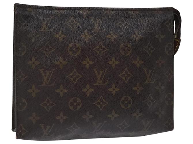 Toilette Poche Monogram Louis Vuitton 26 Pochette M47542 Auth LV 76151 Monogramme  ref.1407955