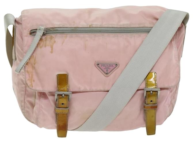 PRADA Shoulder Bag Nylon Pink Auth 76172  ref.1407971