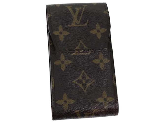 Étui à cigarettes LOUIS VUITTON Monogram Etui M63024 Auth ar LV11887 Toile Monogramme  ref.1407988