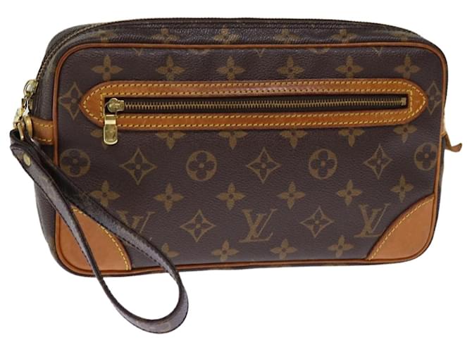 LOUIS VUITTON Monogram Marly Dragonne GM Clutch Bag M51825 Auth LV 76605 Toile Monogramme  ref.1408016