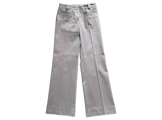 Dior Pantalons Coton Elasthane Gris  ref.1408047