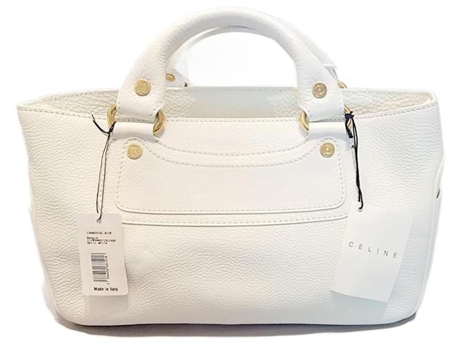 Céline BOOGIE White Leather  ref.1408060