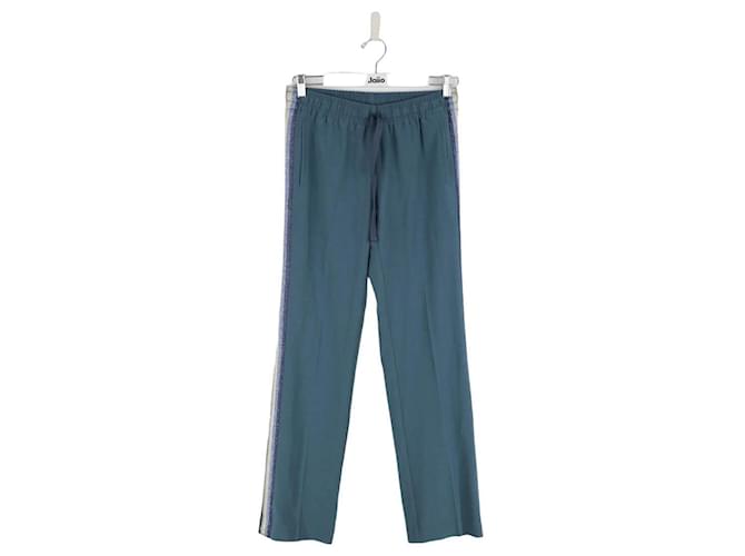 Zadig & Voltaire Pantalon droit bleu Synthétique  ref.1408081