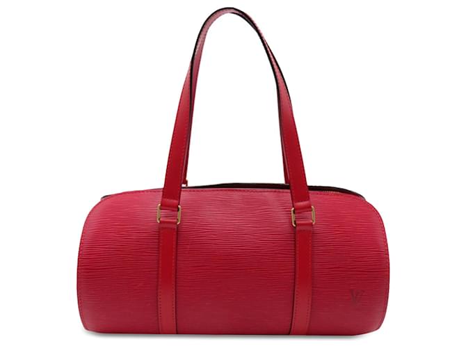 Bolso rojo Louis Vuitton Epi Soufflot Roja Cuero  ref.1408168