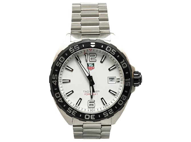 Formule en acier inoxydable à quartz Tag Heuer argentée 1 Montre  ref.1408180