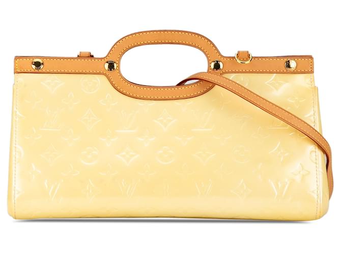 Bolso satchel Louis Vuitton color canela con monograma Vernis Roxbury Drive Camello Cuero  ref.1408182