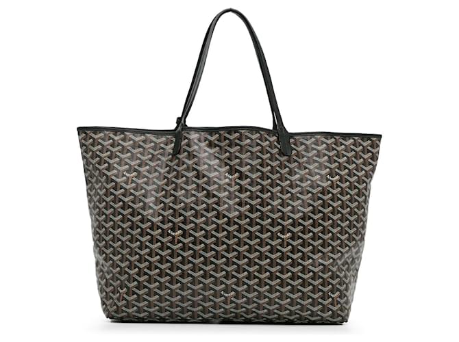 Borsa tote Goyard Goyardine Saint Louis GM nera Nero Pelle  ref.1408318