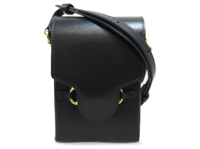 Black Gucci Mini Horsebit 1955 Crossbody Bag Leather  ref.1408404