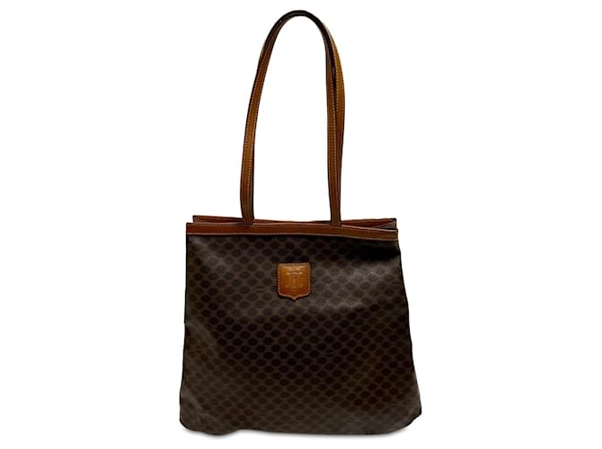 Céline Brown Celine Macadam Tote Leather  ref.1408406