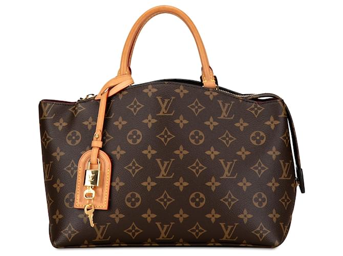 Borsa a tracolla Petit Palais con monogramma Louis Vuitton marrone Tela  ref.1408443