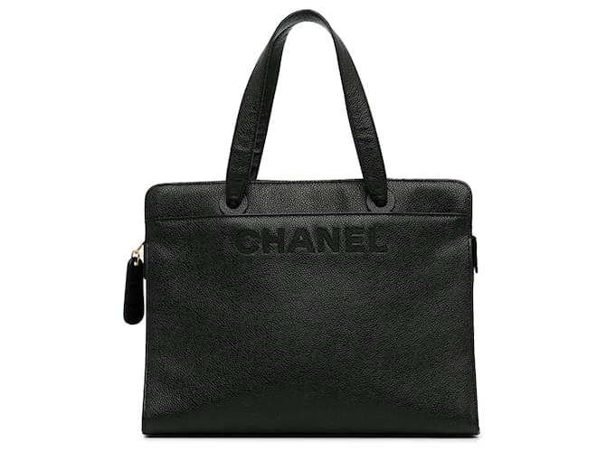 Tote de cuero Chanel Caviar negro  ref.1408445