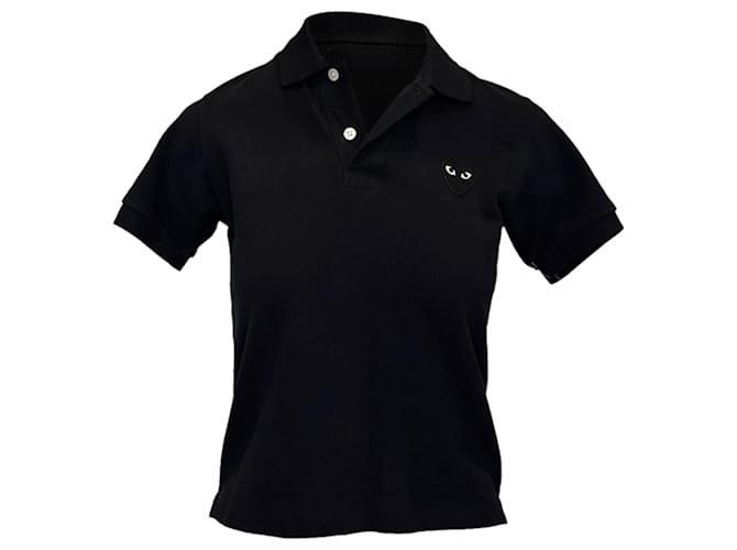 Autre Marque Polo PLAY Comme Des Garcons nera taglia US S Nero Sintetico  ref.1408459