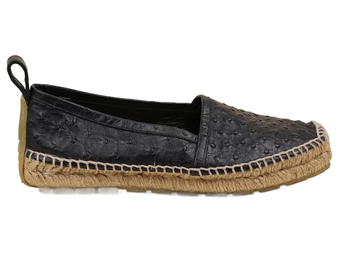 Balenciaga Espadrilles Ostrich 38 Blue Leather  ref.1408519