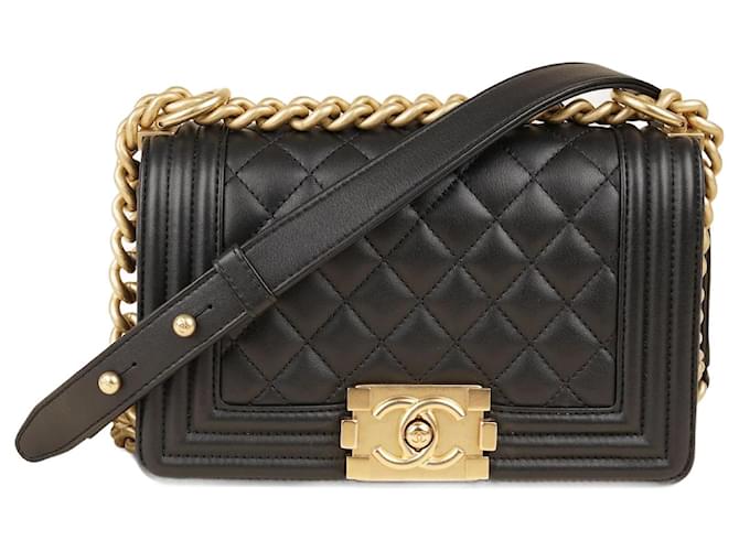 Boy Chanel Sac Petit Garçon Cuir Noir  ref.1408545