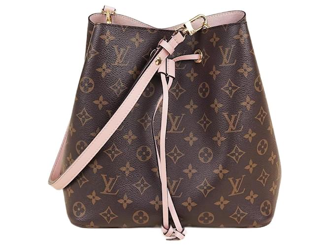 Louis Vuitton Bolsa de ombro NéoNoé Marrom Lona  ref.1408560