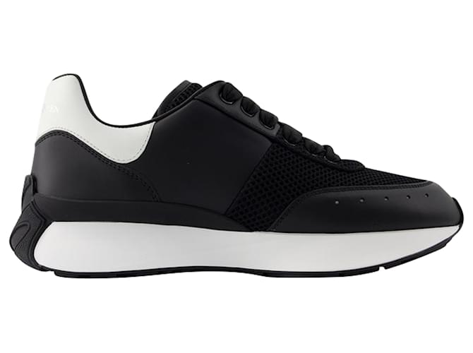 Sprint Runner Sneakers - Alexander McQueen - Leather - Black Pony-style calfskin  ref.1408639