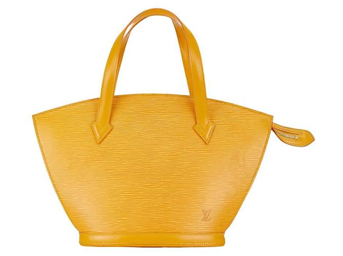 Saint Jacques Bolsa de mão de couro Epi Saint-Jacques M52279 da Louis Vuitton em muito bom estado Amarelo  ref.1408661