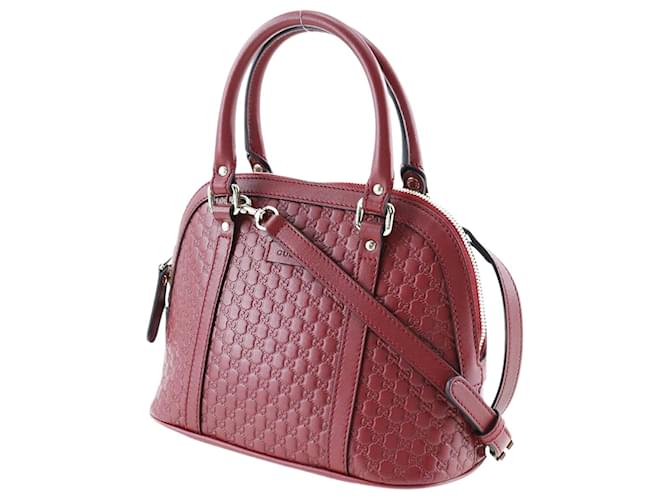 Bolsa tiracolo micro Guccissima vermelha em couro Vermelho  ref.1408732