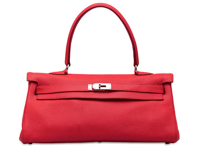 Hermès Hermes Rojo Togo JPG Hombro Kelly 42 Roja Cuero Becerro  ref.1408813