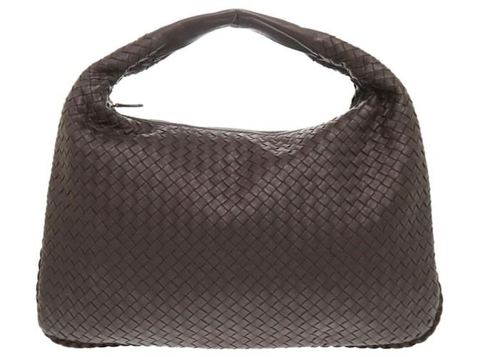 Bottega Veneta Intrecciato Marrom Couro  ref.1408843