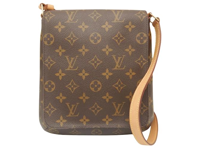 Louis Vuitton Musette Salsa Braun Leinwand  ref.1408847