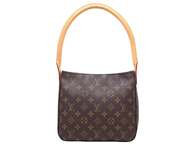 Louis Vuitton Looping MM Marrom Lona  ref.1408848