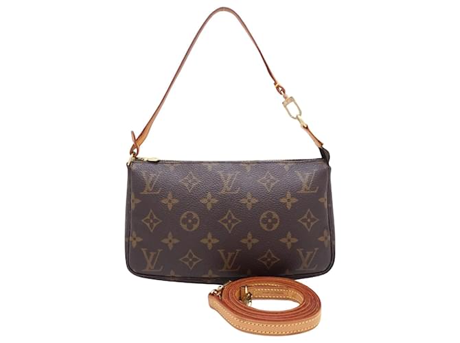 Louis Vuitton Pochette Accessoire Brown Cloth  ref.1408869