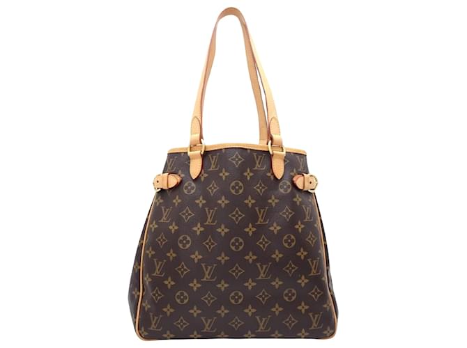 Louis Vuitton Batignolles Vertikal Braun Leinwand  ref.1408882