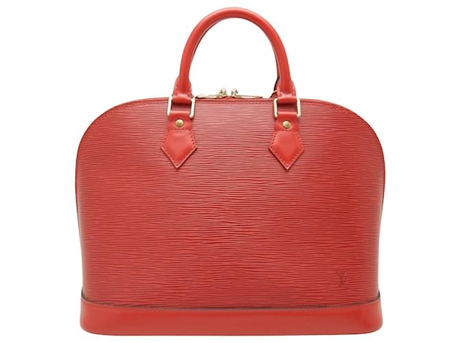 Louis Vuitton Alma Roja Cuero  ref.1408926