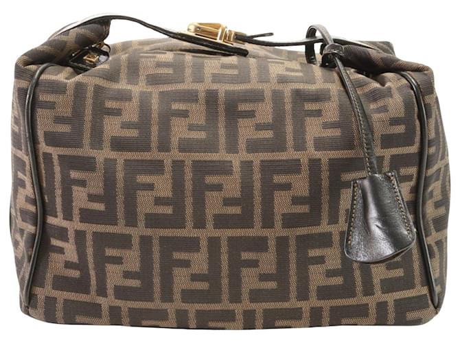 Fendi Zucca Marrone Tela  ref.1408953