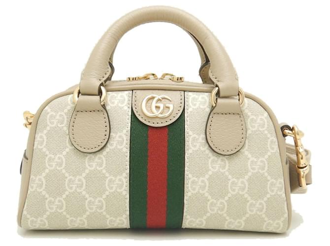 Gucci Ophidia Beige Lienzo  ref.1408959