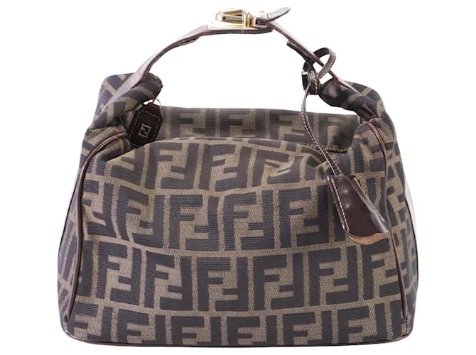 Fendi Zucca Marrom Lona  ref.1408960