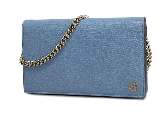 Gucci Betty Azul Couro  ref.1409015