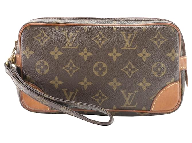 Louis Vuitton Marly Dragonne Marrom Lona  ref.1409022