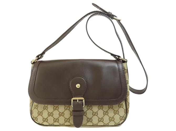 Gucci GG Canvas Marrom Lona  ref.1409027