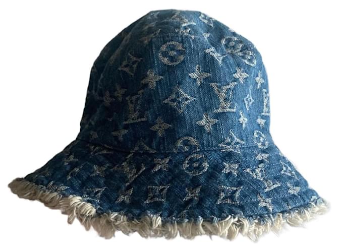 Louis Vuitton Hats Blue Cotton  ref.1409030