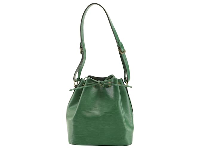 Noe Louis Vuitton Petit Noé Verde Couro  ref.1409042