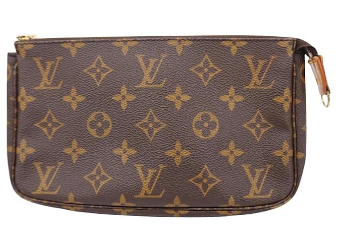 Accesorios de Louis Vuitton Pochette Castaño Lienzo  ref.1409044