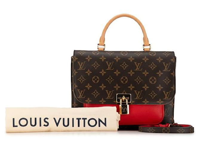 Louis Vuitton Marignan Canvas Handbag M44286 in good condition Cloth  ref.1409135