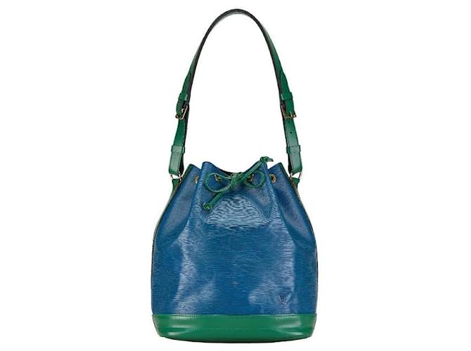 Bolsa de ombro Louis Vuitton Epi Noe em couro M44044 em muito bom estado Azul  ref.1409147