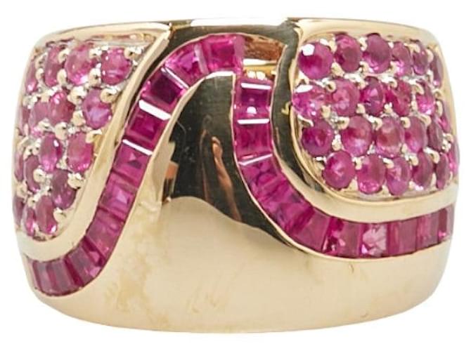 & Other Stories K18YG Yellow Gold Ruby Ring Size 12 in Pristine Condition Golden Metal  ref.1409154