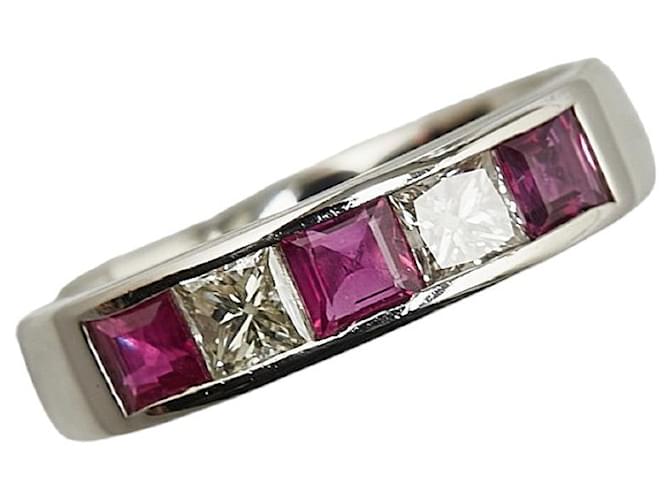 & Other Stories Pt900 Platinum Ruby 0.60ct Diamond 0.387ct Ring in Excellent Condition Metal  ref.1409169