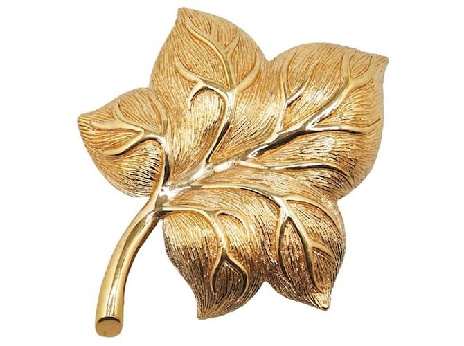 Dior Leaf Brooch Metal Brooch in Good condition  ref.1409178