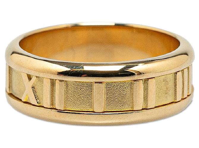 TIFFANY & CO 18k Gold Atlas Ring Metal Ring in Excellent condition  ref.1409193