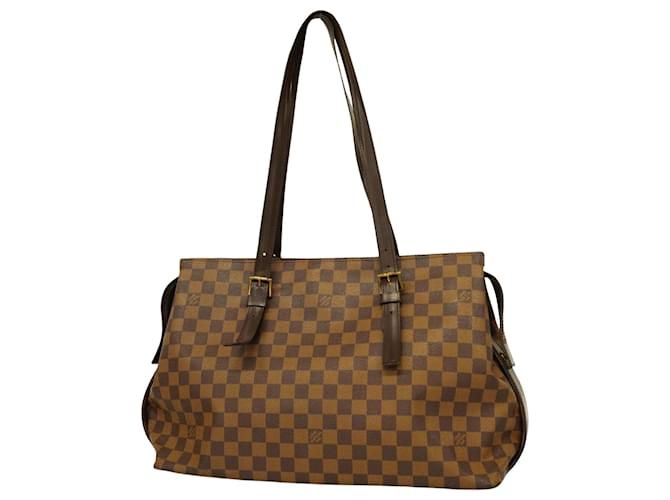 Louis Vuitton Chelsea Marrom Lona  ref.1409212