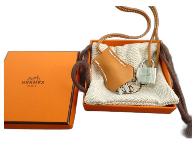 bell, zipper, and new Hermès lock for Hermès bag, box, dustbag Camel 