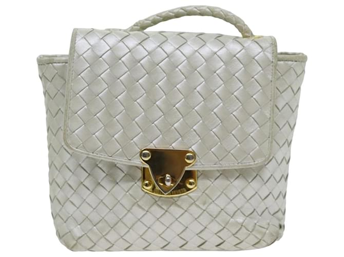 Bottega Veneta Intrecciato Cuir Blanc  ref.1409290